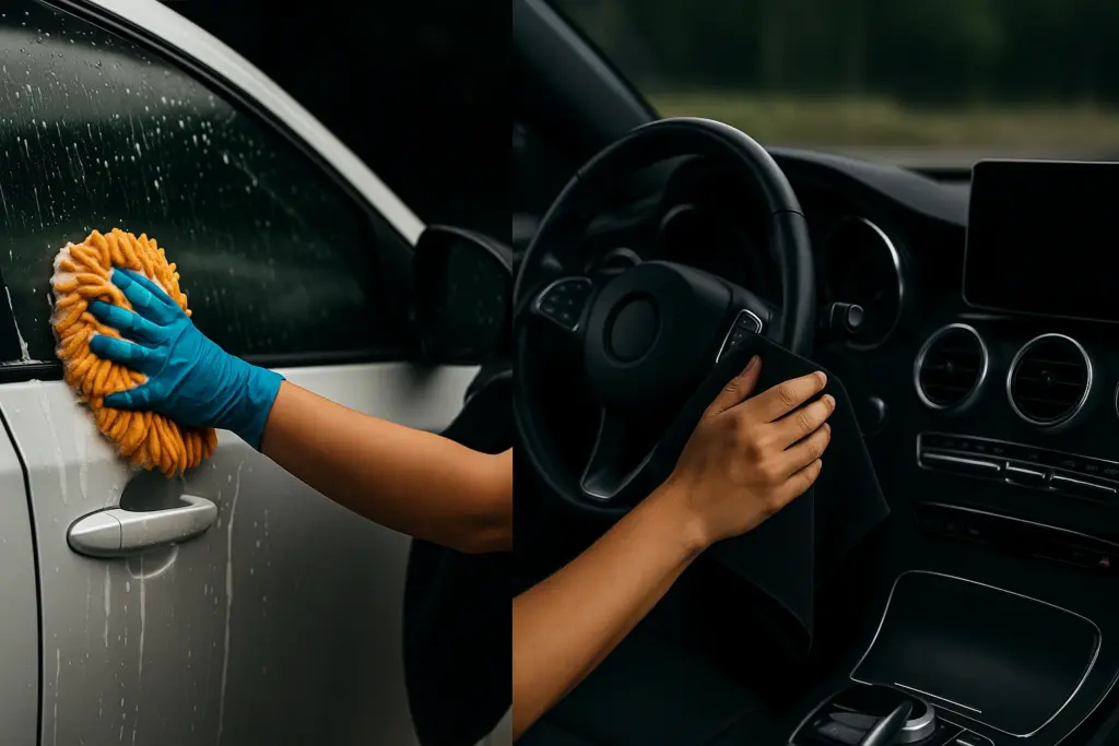 Текущее изображение: Auto Innen Aussenreinigung – professionelle Fahrzeugpflege innen und außen bei Belle Vue München